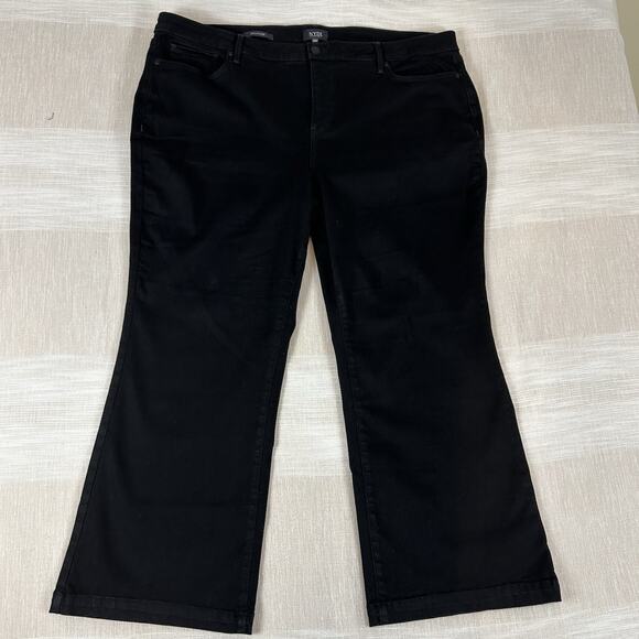 NYDJ Julia Flare Women's Sz 20W Black Jeans Stretch Casual Inseam 27" - Picture 1 of 8